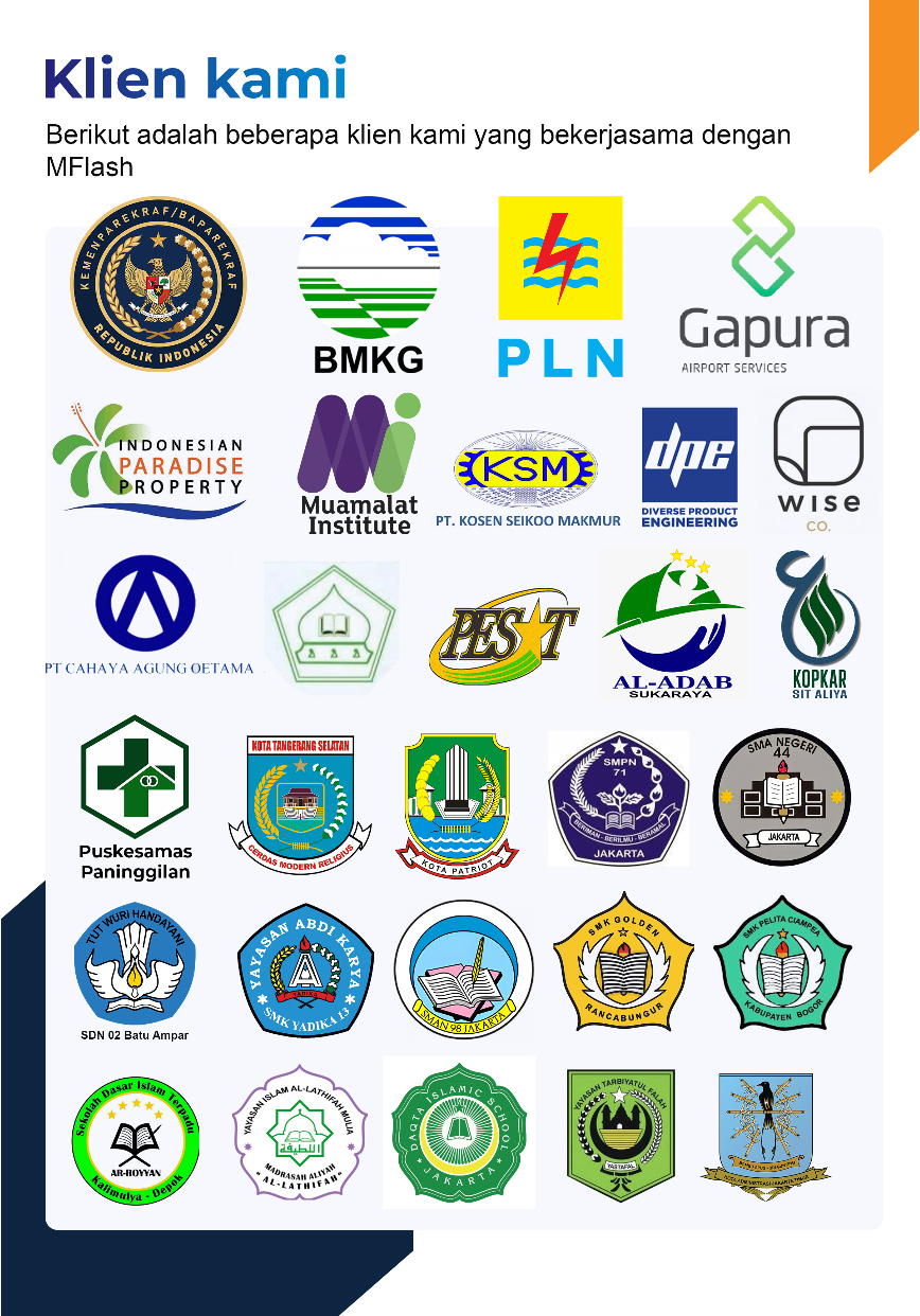 Perusahaan yang sudah bekerja sama dengan MFlash 1
